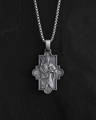 Pandantiv din argint JESUS and SCEPTER — imaginea 3