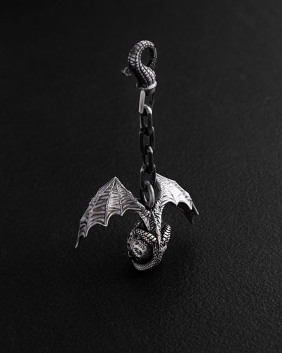 Silver nyckelring DRACO MUNDI – produktbild 3