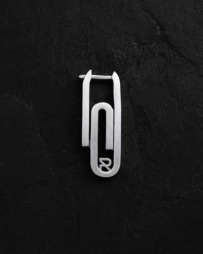 Pendiente individual de plata CLIP — imagen principal