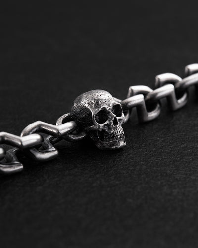 Silverarmband SKULL – produktbild 3