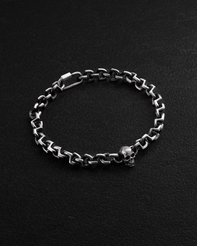 Silverarmband SKULL – huvudbild