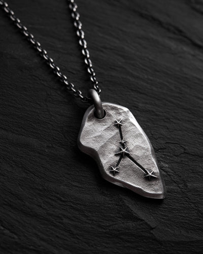 Colgante de plata CANCER CONSTELLATION con cadena — imagen de producto 3