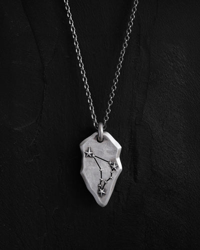 Colgante de plata CAPRICORN CONSTELLATION con cadena — imagen principal