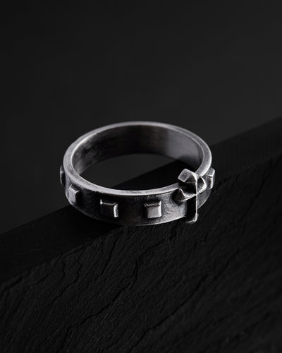 Bague en argent ROSARIUM — vue 3