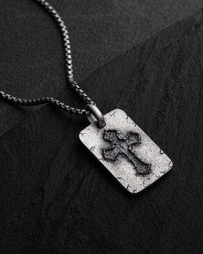 Colgante de plata FLEURY CROSS — imagen de producto 3