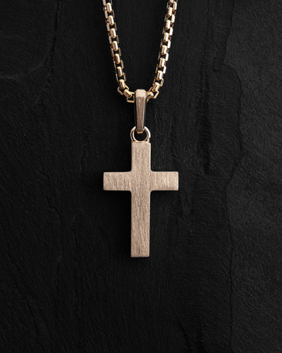 Cruce din aur galben de 14k HELIGHET — imaginea 3
