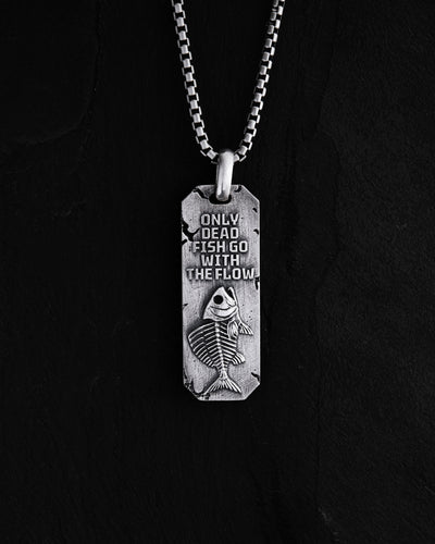 Pendentif en argent À CONTRE-COURANT