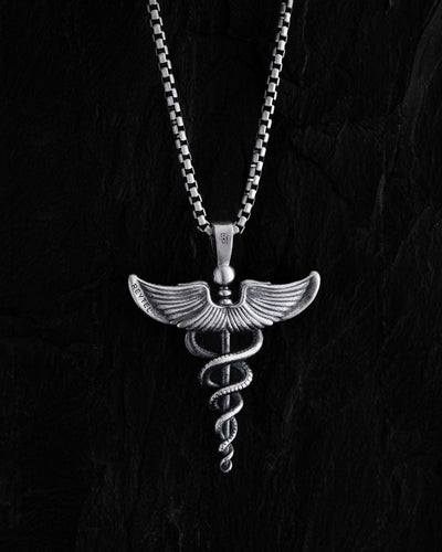 Silberner Anhänger CADUCEUS