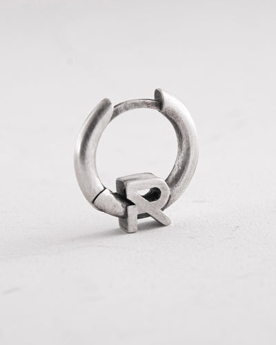 Boucle d'oreille unique en argent REYTEL