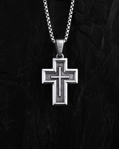 Cruz de plata ANCHOR CROSS — imagen de producto 2