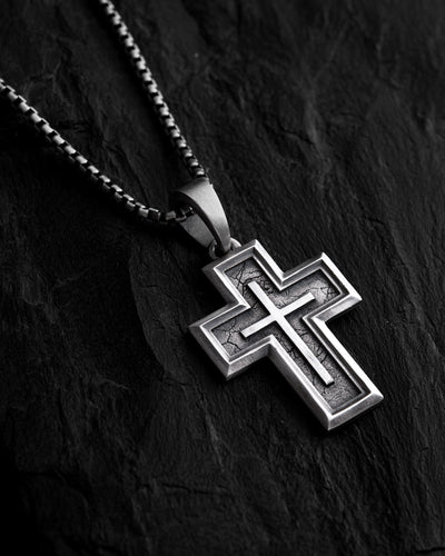 Cruz de plata ANCHOR CROSS — imagen principal