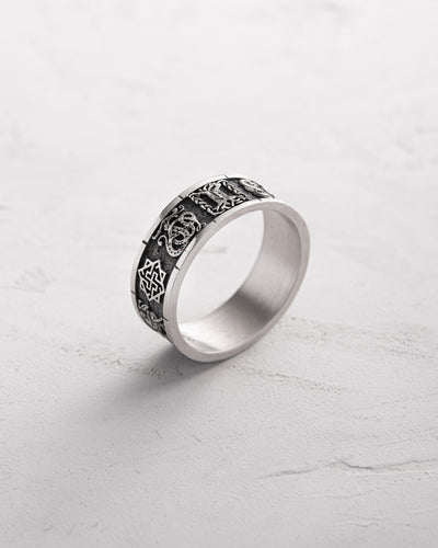 Bague en argent HÉRITAGE NORDIQUE — vue 3