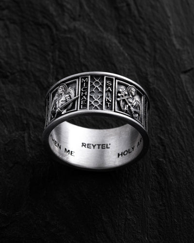 Silver ring ARCHANGELS PROTECTION
