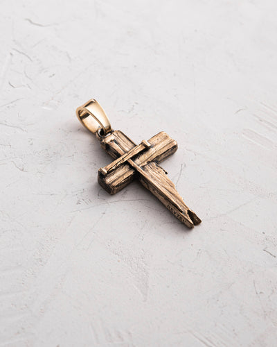 Cruce din aur galben de 14k TITLES CRUCIS — imaginea 3