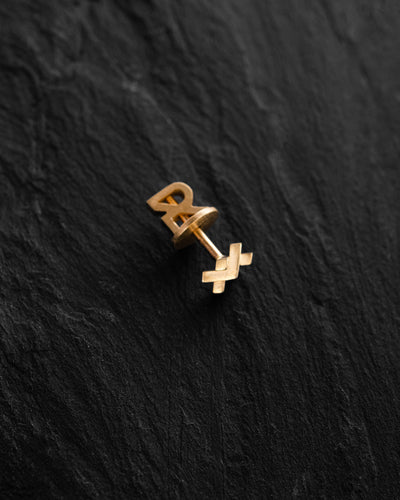 Mono-Ohrring REDEL (14k Gelbgold)