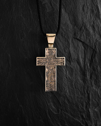 Cruce din aur galben de 14k ASCENSION OF JESUS CHRIST — imaginea 3