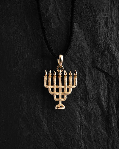Přívěsek MENORAH (14k žluté zlato) – hlavní pohled