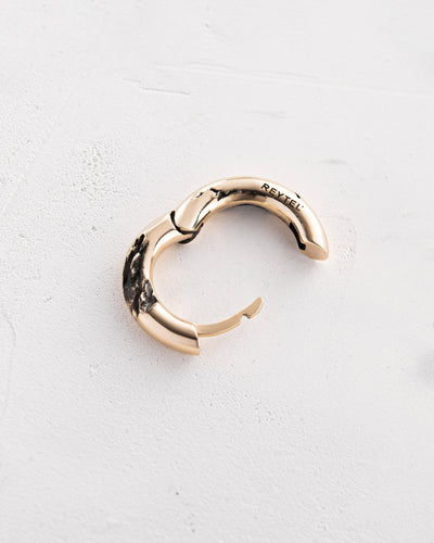 Earring - ring KLETTUR (14k yellow gold)