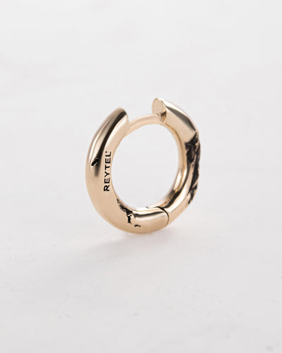 Earring - ring KLETTUR (14k yellow gold)