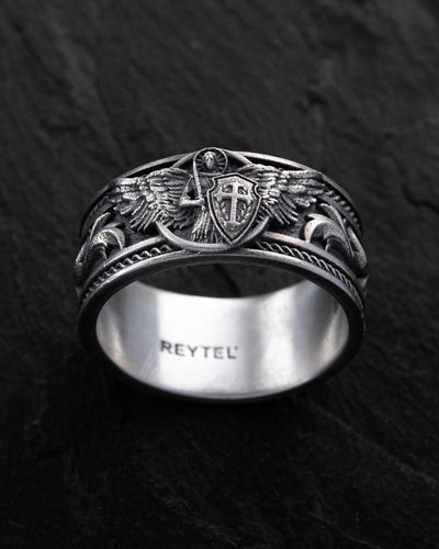 Bague en argent SAINT MICHEL — vue 3