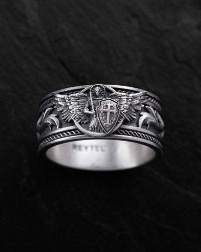 Bague en argent SAINT MICHEL