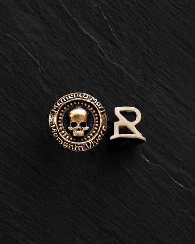 Pendiente individual MEMENTO MORI. VIVERE MEMENTO (oro amarillo de 14 quilates) — imagen principal