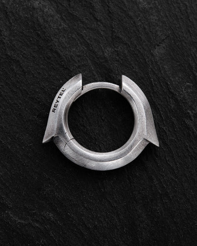 Pendientes de aro de plata IGNEO — imagen principal