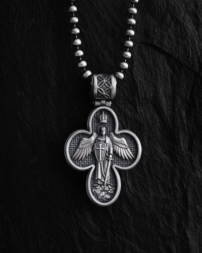 Cruz de plata MESSIAH. I.N.R.I. — imagen de producto 3