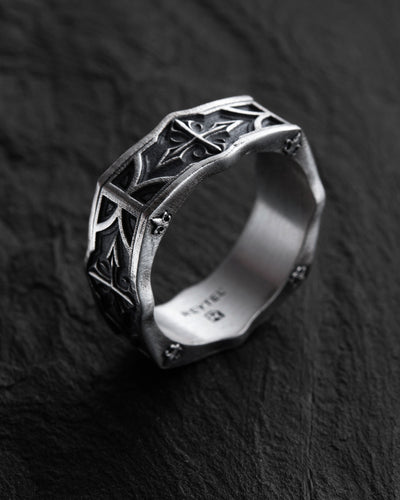 Inel din argint SANCTUM. FLEUR DE LIS — imaginea 3