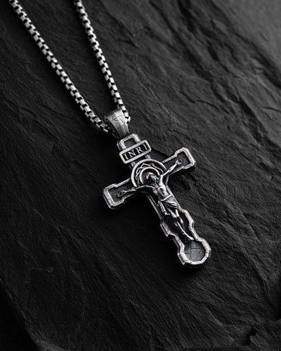 Croix en argent FILIUS UNIGENITUS DEI. INRI — vue 3