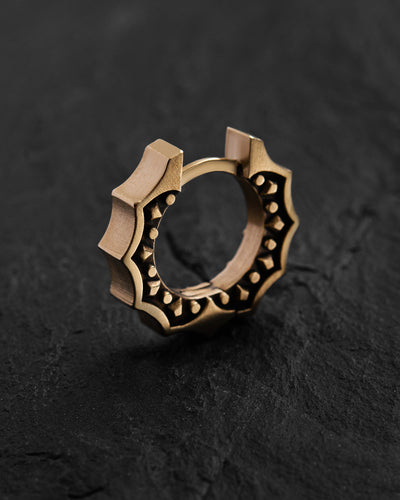 14k yellow gold single earring CORE