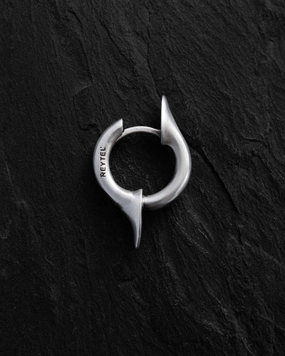 Pendientes de aro de plata TACTUS — imagen principal