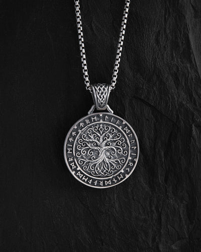 Pandantiv din argint YGGDRASIL TREE OF LIFE