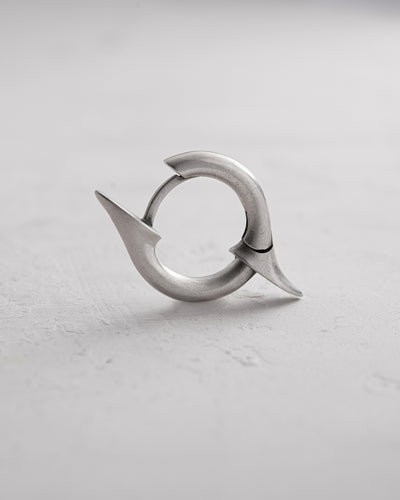 Pendientes de aro de plata TACTUS — imagen de producto 3
