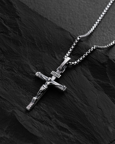 Cruz de plata CRUCIFIXIÓN DE JESÚS. ІНЦІ — imagen de producto 3
