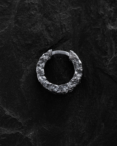 Pendiente individual de plata BLACK — imagen de producto 3