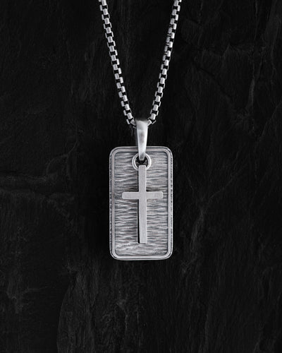 Colgante de plata OUR FATHER with a cross — imagen de producto 2