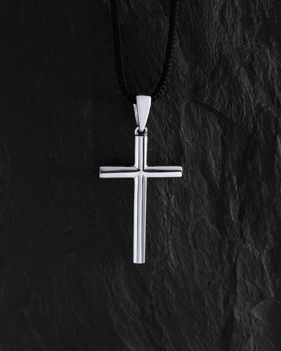 14k white gold cross ANBETUNG