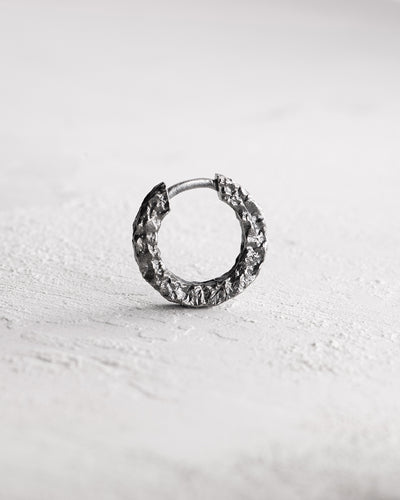 Pendiente individual de plata BLACK — imagen de producto 2
