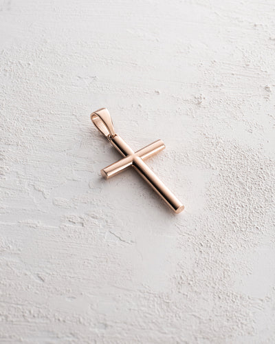 Cruce din aur roz de 14k ANBETUNG — imaginea 3