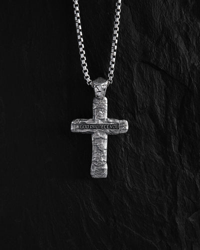 Silbernes Kreuz GOTT BESCHÜTZE DICH
