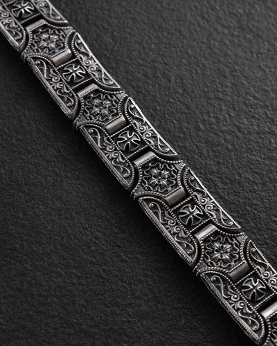 Pulsera de plata TEMPLAR CROSS — imagen de producto 3