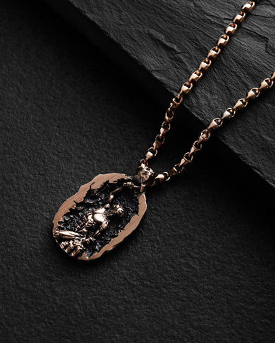 Pandantiv din aur roz de 14k SELFMADE — imaginea 3