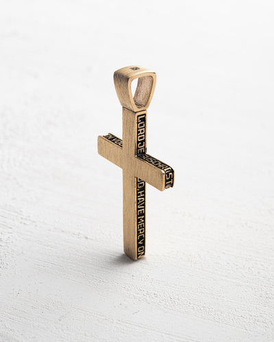 Kors JESUS PRAYER (14K gult guld) – huvudbild