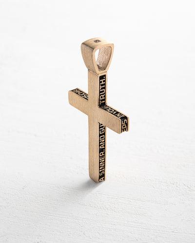 Kors JESUS PRAYER (14K gult guld) – produktbild 3