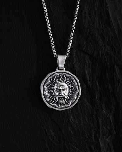 Silver pendant SUN