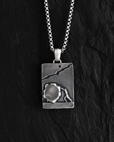 Silver pendant THE LABOR OF SISYPHUS
