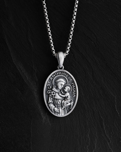 Silver pendant SAINT ANTHONY OF PADUA