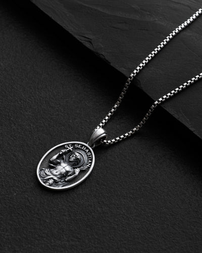 Silver pendant SAINT SEBASTIAN