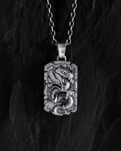 Silver pendant VIPERA
